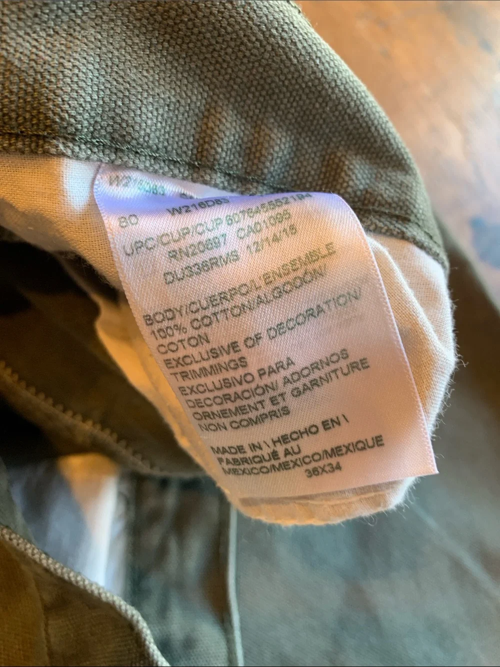 Dickies Men's Olive Green Workwear Chinos